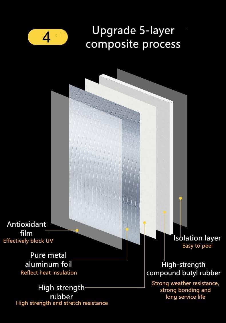 Aluminum Foil Waterproof Sealant Foil Tape